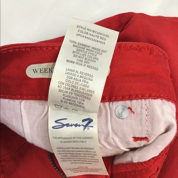 Seven7 Solid Red Weekend Bermuda Shorts - Picture 8 of 10